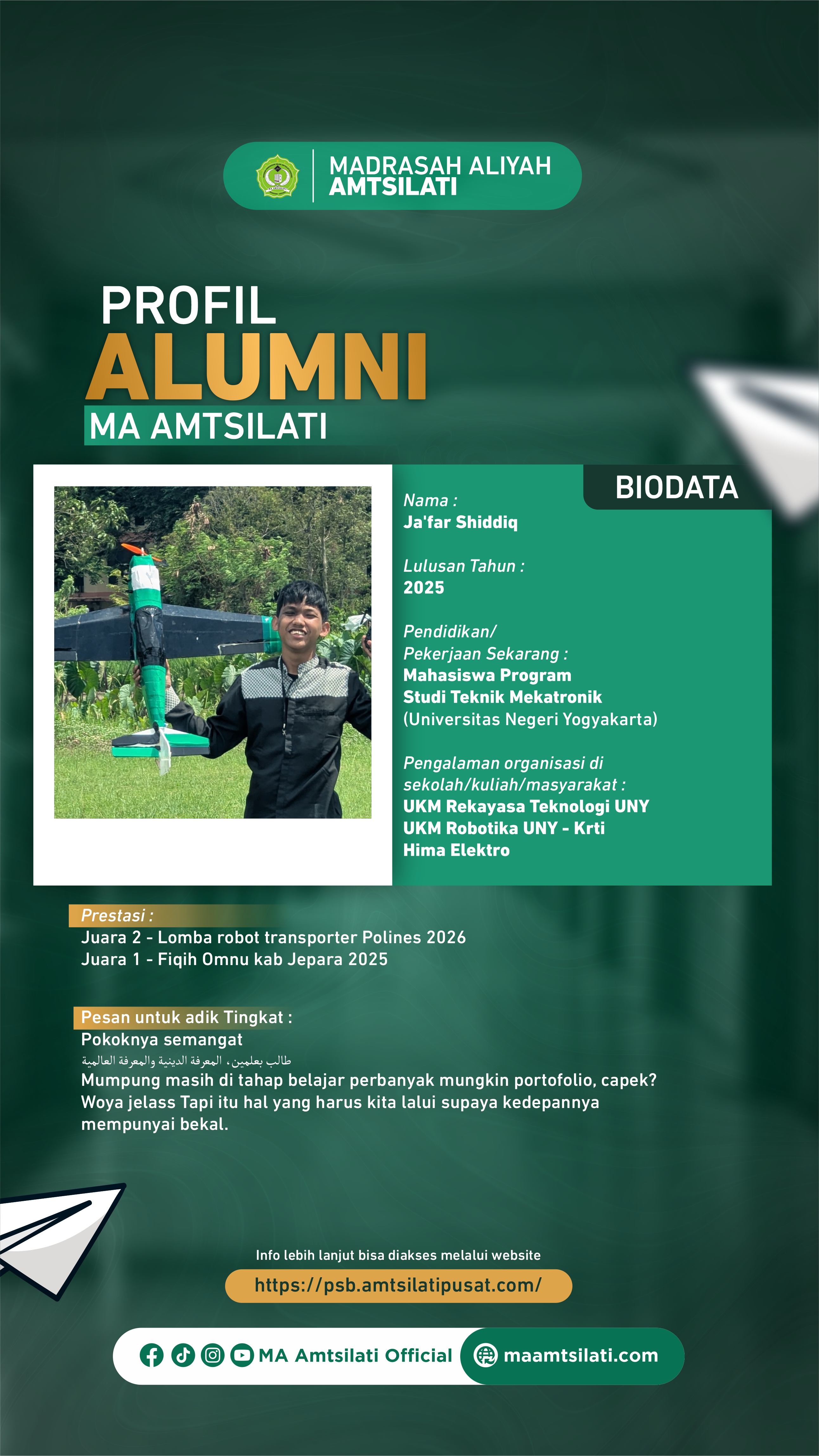 Ja'far Shiddiq_Mahasiswa Studi Teknik Mekatronik_Universitas Negeri Yogyakarta